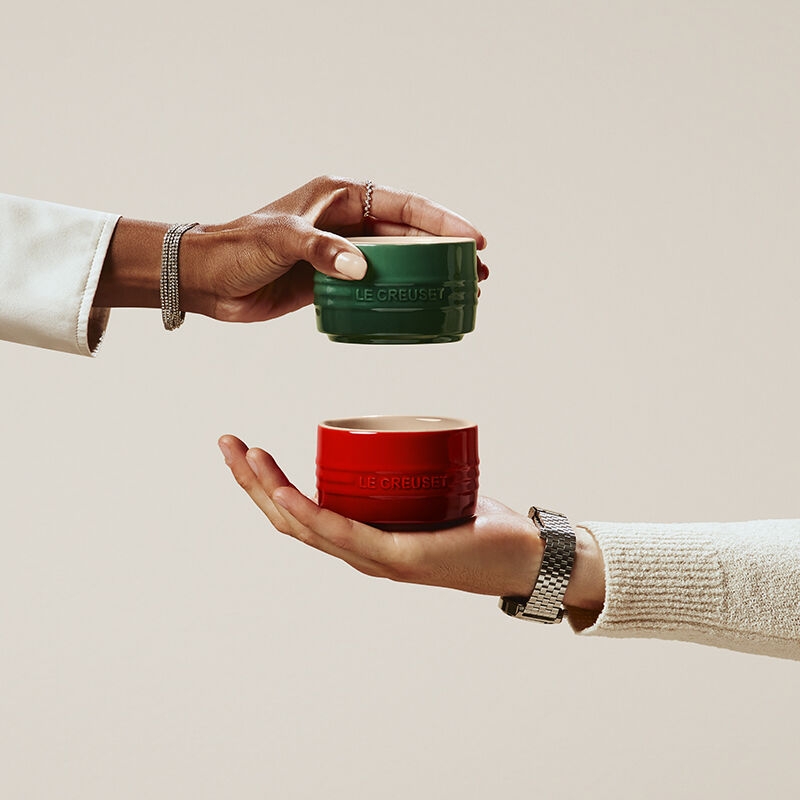 Set of 4 Stackable Stoneware Ramekins | Le Creuset